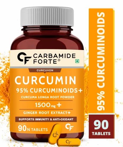 Curcumin Tablets with Piperine and 95% Curcuminoids with Curcuma Longa, Turmeric Powder & Ginger