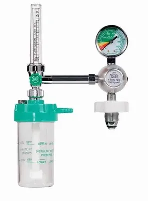 Flowmeter With Humidifier Bottle, Flow Rate: 0-30 L/min, Packaging Type: Box