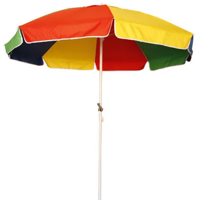 Yellow & Orange Printed Polyester Garden Umbrella