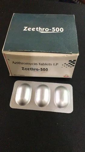 Tablet Azithromycin IP Tablets, 10 X 3 Tablets ,Packaging Type: Box