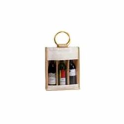 Three Bottle Jute Bag