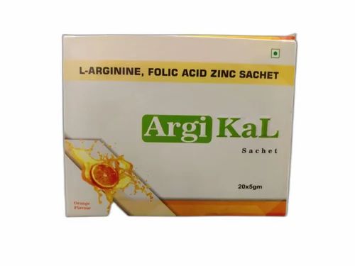 Argi Kal L Arginie Folic Acid Zine Sachet, Packaging Type: Box, Packaging Size: 5x20 Gm