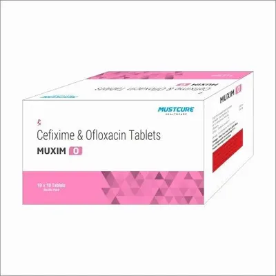 MUXIM-O Cefixime And Ofloxacin Tablet, 200 mg