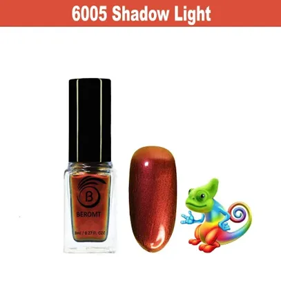 BEROMT CHROME PRISMATIC NAIL POLISH-6005 SHADOW LIGHT