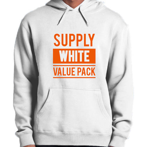 White Small And Large Fashion Hoodies