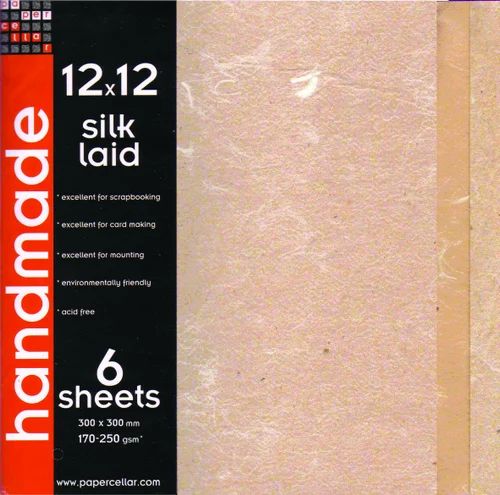 12" Scrapbook Pack Silk Laid Naturals