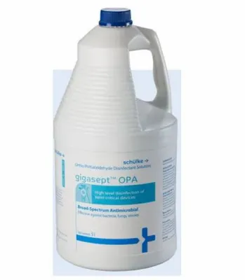 Schulke Gigasept OPA High-Level Disinfectant Broad Spectrum, Packaging Size: 5 L Bottle