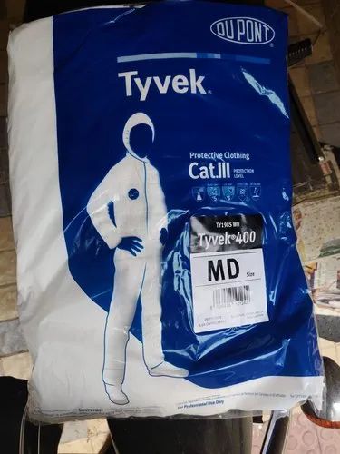 Tyvek DuPont TY 400 Protective Coverall With Hood