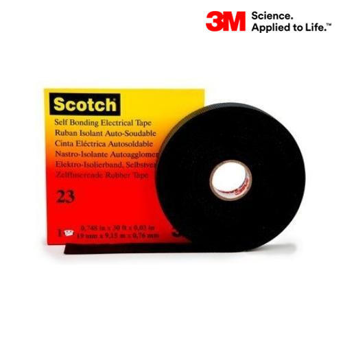 3M Black and Cream scotch splicing 23 rubber tape
