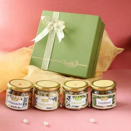 Healthy Feast Dry Fruit Gift Hamper With Almonds, Cashews, Pistachios And Raisins