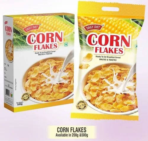 Corn Grits Corn Flakes 200 and 500 Gms, Packaging Type: Pouch