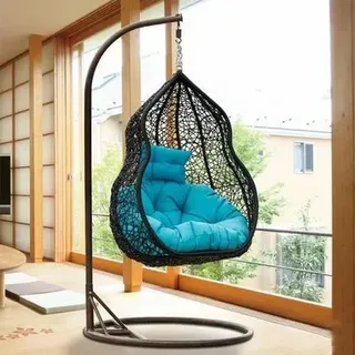 Outdoor + Indoor Wicker Fancy Swings, Size: Custom, Family Swing