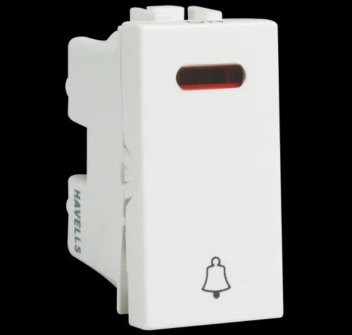 Havells 6 AX Bell Push With Ind Switch