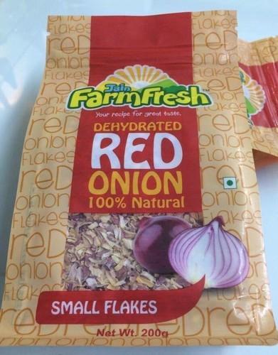 Dehydrated Onion Flakes Red And White, Pack Size (Kilogram): 200 Gm