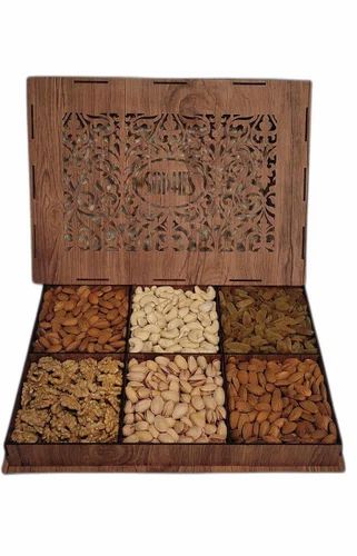 Wooden Nutty Dry Fruit Box, Box Capacity (In gms): 1000 gms