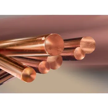 Round Copper Rods, For Industrial, Grade: High