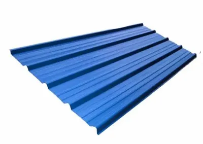 Blue Color Coated Roofing Sheet, Thickness Of Sheet: 2mm