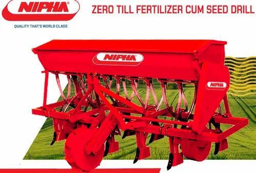 Nipha Zero Till Seed cum Fertilizer Drill, Tractor Pto, Size: 9 Row / 11 Row