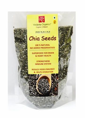 Vedanta Organics Chia Seeds, 200gm (Premium)