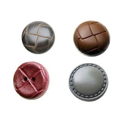 Artificial Leather Round Nylon Button, Packaging Type: Polypack, Size/Dimension: 24lineto 40line