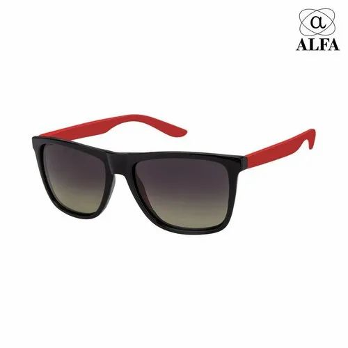 Regular Red Mens Fashion Sun Goggles, Size: Free