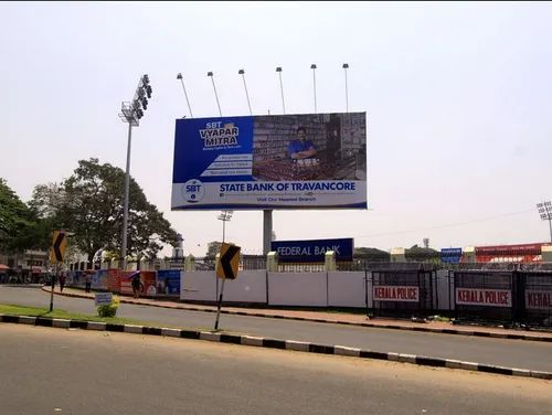 Frontlit Unipole Hoarding