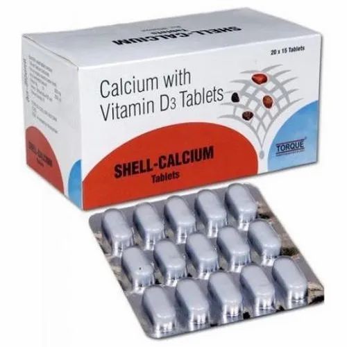 Brand: Torque Calcium With Vitamin D3 Tablets, 1*15