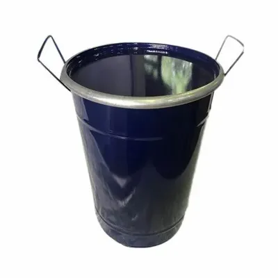 Blue Chemicals Open Top Vertical Mild Steel Drum, Capacity: 10-165 Litres