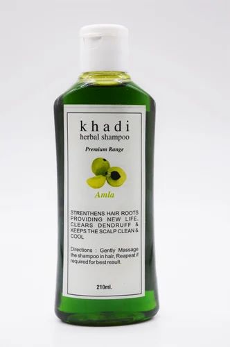 KHADI Amla Shampoo, Pack Size: 210ml, Packaging Type: Transparent Bottel