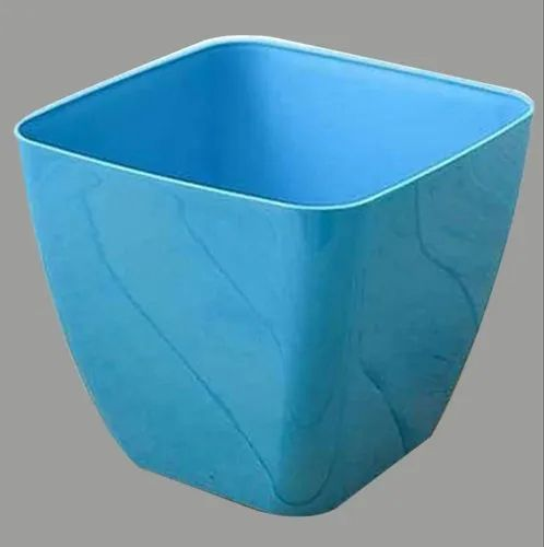 30mm Blue Square Plastic Planter Pot, For Plantation, Size: 15.5*13 Inch (l*w)