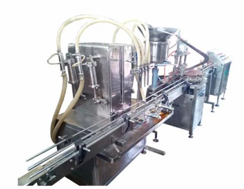 Automatic Four Head Flavoured Milk And Crown Capping Line