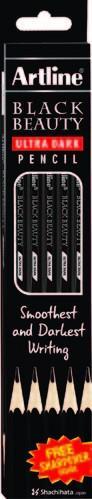 Artline Black black beauty ultra dark lead pencils