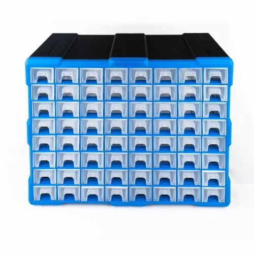Bibox Labs Plastic Storage Box Organizer 62 Storage Grid Mini Plastic Multipurpose Drawer