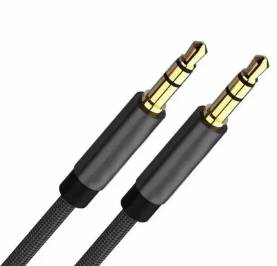 Black AUX Cable With 3.5mm Jack