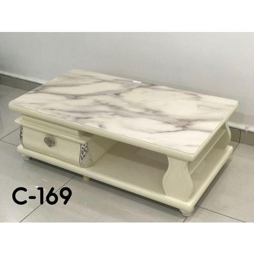 White Textured Marble Table