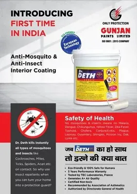 Anti Insect Coating & Painting Dr. Deth 3a Mate, For Industrial/Residential Use, Packaging Size: 1Kg,4Kg