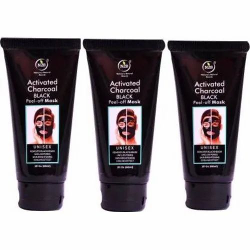 N2B Charcoal Peel-Off Mask (Pack of 3), Packaging Size: 60ml