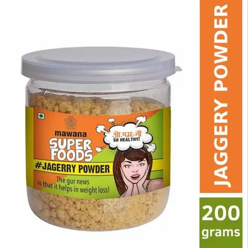 200g Mawana Super Foods Jaggery Powder, Packaging Type: Pet Jar, Organic