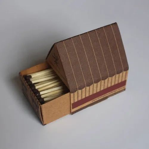 100 Wood Tent Shape Matches, Packaging Type: Box