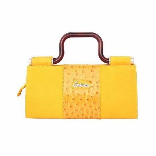 Yellow Croco Clutches