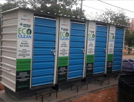 Eco Clean Prefab PPGI Portable Biodegradable Toilet