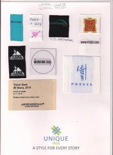 Woven Labels, Packaging Type: Packet, Soft Ultrasonic Cut