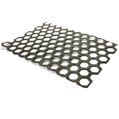 MS Hexagonal Perforated Sheet