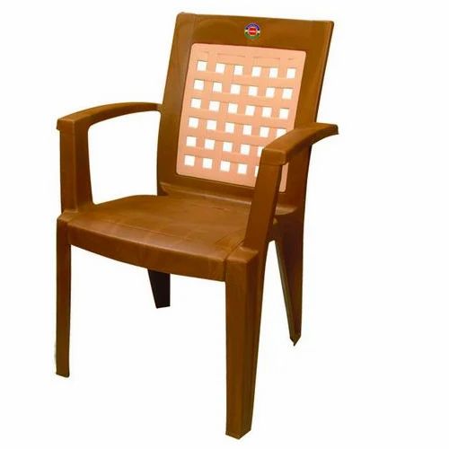 Brown Cello Premium Plastic Chair, for Indoor