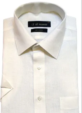 All Seasons Solids White Men Shirt