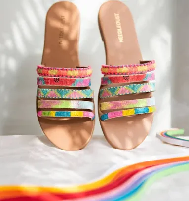 Florida Sandal for Women | Embroidered Colourful Sandals | Needledust 41