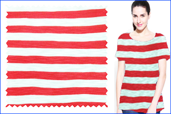 Viscose Single Jersey Stripes Fabric