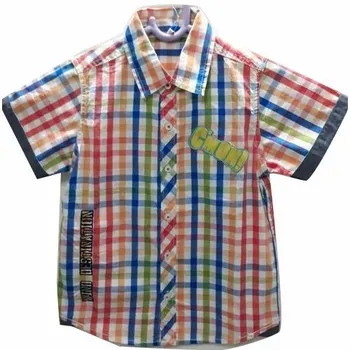 Cotton Casual Wear Kids Check Shirt