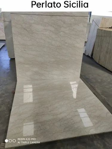 Polished Finish Pan India Italian Marble Perlato Sicilia, Tiles