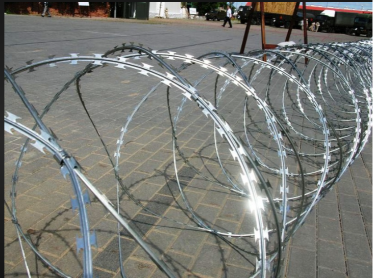 Iron Galvanized Razor Wire, Size: 600mm